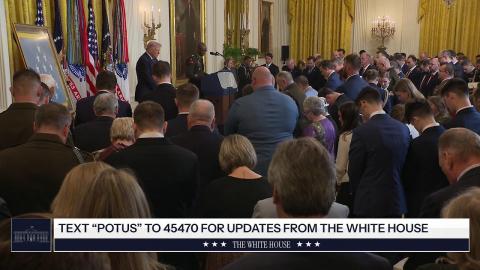 President Trump Participates in a Medal of Honor Ceremony