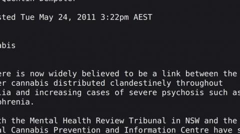 Weed Induced Psychosis - Don't Smoke It