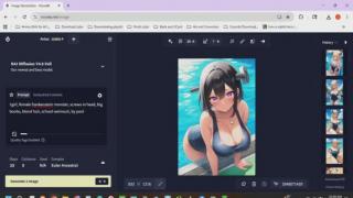 My AI Harem Pics of the Day Episode 257 Frankenstein Waifus In School Swimsuits