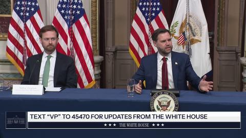 Vice President JD Vance Participates in a Task Force Meeting to Eliminate Fraud