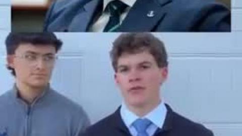 Jeb Baugh, a 19 year old student at North Dakota University, goes viral for asking questions