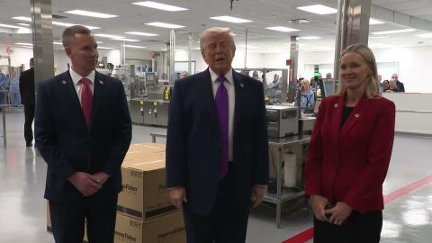 President Trump Participates in a Site Visit at Thermo Fisher Scientific