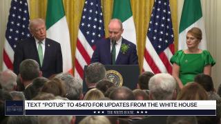 President Trump Participates in the Shamrock Bowl Presentation