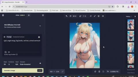 My AI Harem Pics of the Day Episode 235 Angels In Swimsuits