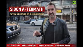Aftermath of Israeli strike in Lebanon’s Sidon as fighting spreads