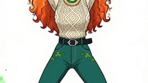 Happy Saint Patrick's Day! #stpatricksday #stpatricksday2026 #stpatrick #waifu #animation