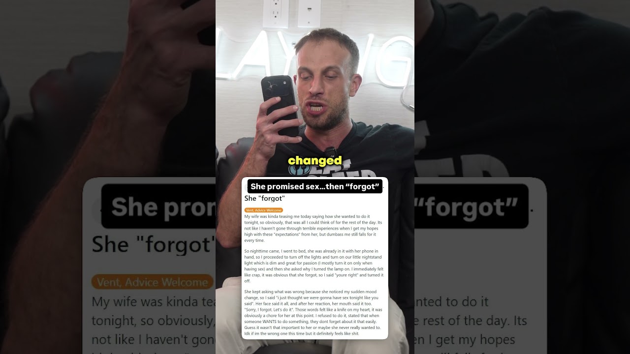 He Thought They Were Having Sex Tonight…