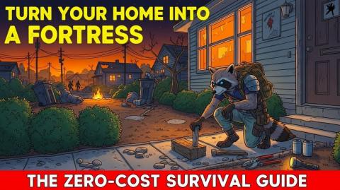 Zero-Cost Home Fortress: The 3 Phases of Defensive Architecture When the Power Dies