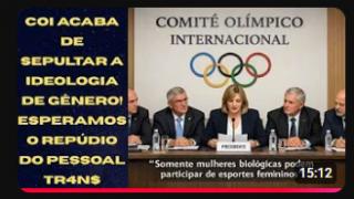 COMITÊ OLÍMPICO INTERNACIONAL SEPULTA A IDEOLOGIA DE GÊNERO!