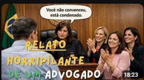 HORRIPILANTE  ADVOGADO FAZ RELATO APOCALÍPTICO SOBRE O SISTEMA PRÓ MULHER!