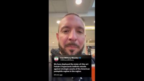 Iran has fired off hypersonic rockets claiming they are fighting American pedophile class