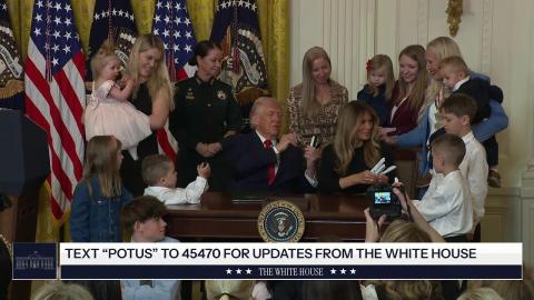 President Trump and the First Lady Participate in a Women's History Month Event