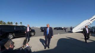 President Trump Gaggles with Press Upon Departure in Palm Beach, FL, Mar. 23, 2026