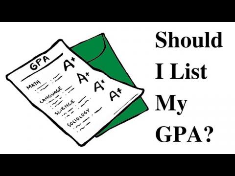 What GPA Should I List?