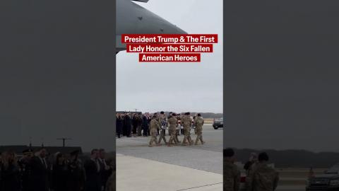 Dignified transfer of six fallen American heroes who gave their lives for our nation