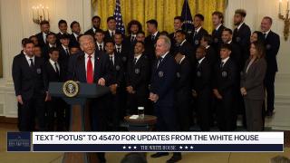 President Trump Participates in the Visit of the 2025 Major League Soccer Champions - Inter Miami CF