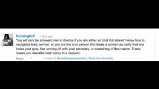 Divorced?  Your fault for not "choosing" correctly!