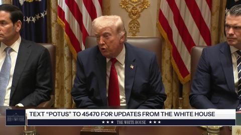 President Trump Participates in a Cabinet Meeting, Mar. 26, 2026