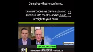 Brain surgeon says they are spraying aluminum into the sky