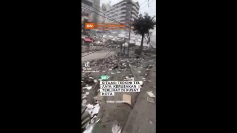 Tel Aviv is starting to look like Gaza - The Iron Dome is dead - They are not dancing anymore