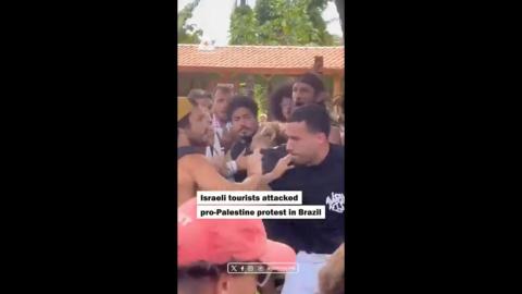 Brazillians kick Israelis out of their area