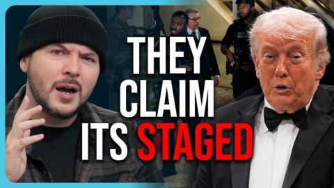 THEY CLAIM ITS STAGED