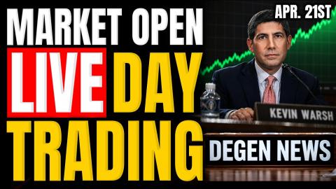 STOCK MARKET OPEN: Trump Speaks w/ CNBC, Fed Warsh Senate Hearing & Live Day Trading