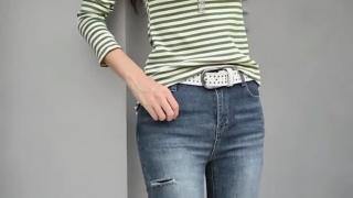 Comfort meets style — striped fitted top for everyday wear