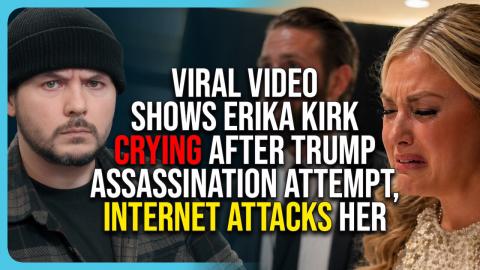 Viral Video Shows Erika Kirk Crying After Trump Assassination Attempt, Internet Attacks Her