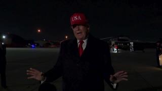 President Trump Gaggles with Press Upon Arrival at Joint Base Andrews, Apr. 12, 2026