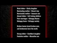 Broken Homes Create Broken People.