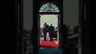 President Donald Trump and the First Lady bid farewell to Their Majesties