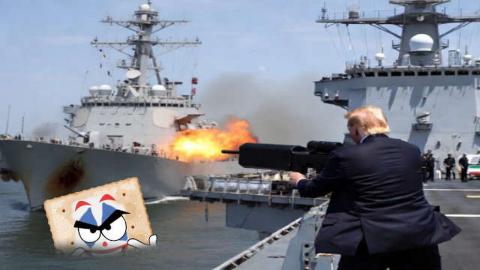 Trump Fires On Iranian Ships ReeEEestream 04-19-26