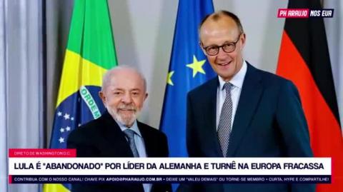 Lula é "abandonado" por líder da Alemanha e turnê na Europa fracassa