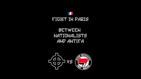 Paris nationalists kick ANTIFA's ass