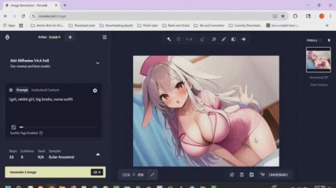 My AI Harem Pics of the Day Episode 281 Rabbit Nurses