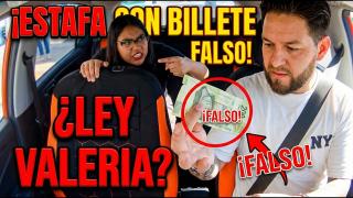 MUJER da BILLETE FALSO en Didi y usa LEY VALERIA para ROBAR