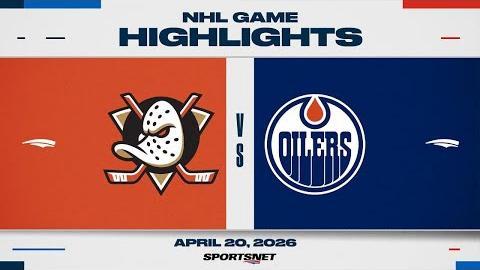 NHL Game 1 Highlights | Ducks vs. Oilers - April 20, 2026