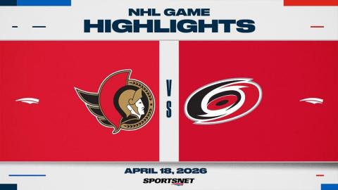NHL Game 1 Highlights | Senators vs. Hurricanes - April 18, 2026