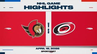 NHL Game 1 Highlights | Senators vs. Hurricanes - April 18, 2026