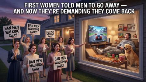 Men Are Letting Society Collapse To Relax At Home And Play Video Games