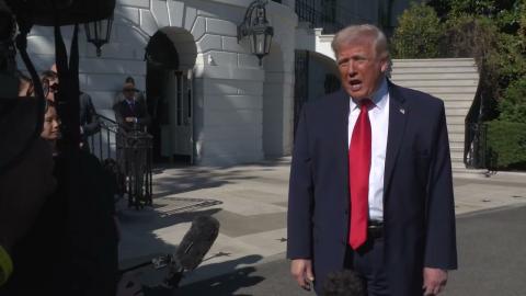 President Trump Gaggles with Press Before Departing the White House, Apr. 11, 2026