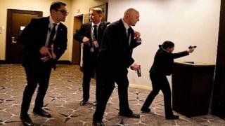 Security footage of shooting at the White House Correspondents' Dinner