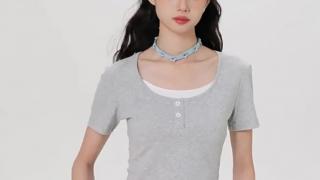 Women’s MIANZHI Summer Two-Piece Set – Color Block Crop Top & Shorts, Designer Casual Outfit