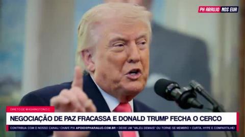 Negociação de paz FRACASSA e Trump fecha o cerco EUA vai bloquear portos do Irã  Guerra do Irã (PH Vox)