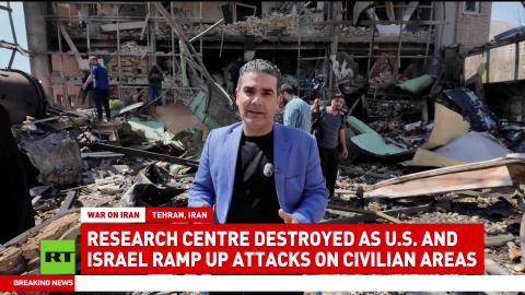 University in Tehran destroyed in strike — RT’s Saman Kojouri reports