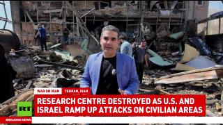 University in Tehran destroyed in strike — RT’s Saman Kojouri reports