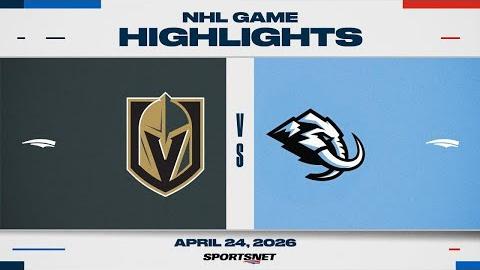 Golden Knights vs. Mammoth | NHL Playoff Highlights | Game 3 | April 24, 2026