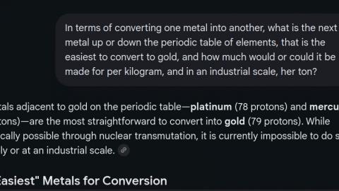 Yes you can turn Lead into Gold - BUT