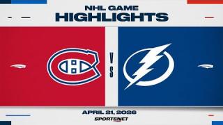NHL Game 2 Highlights | Canadiens vs. Lightning - April 21, 2026